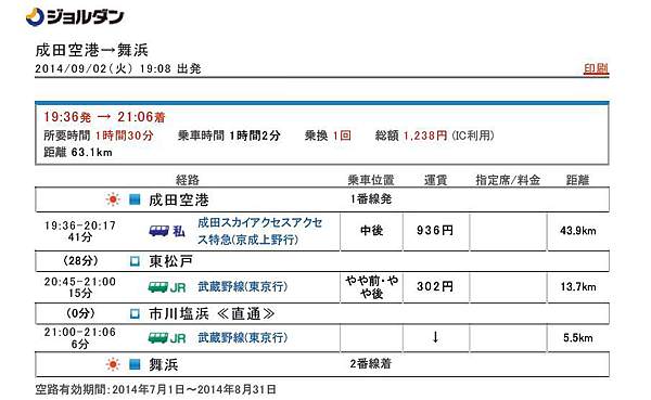 機場到舞濱