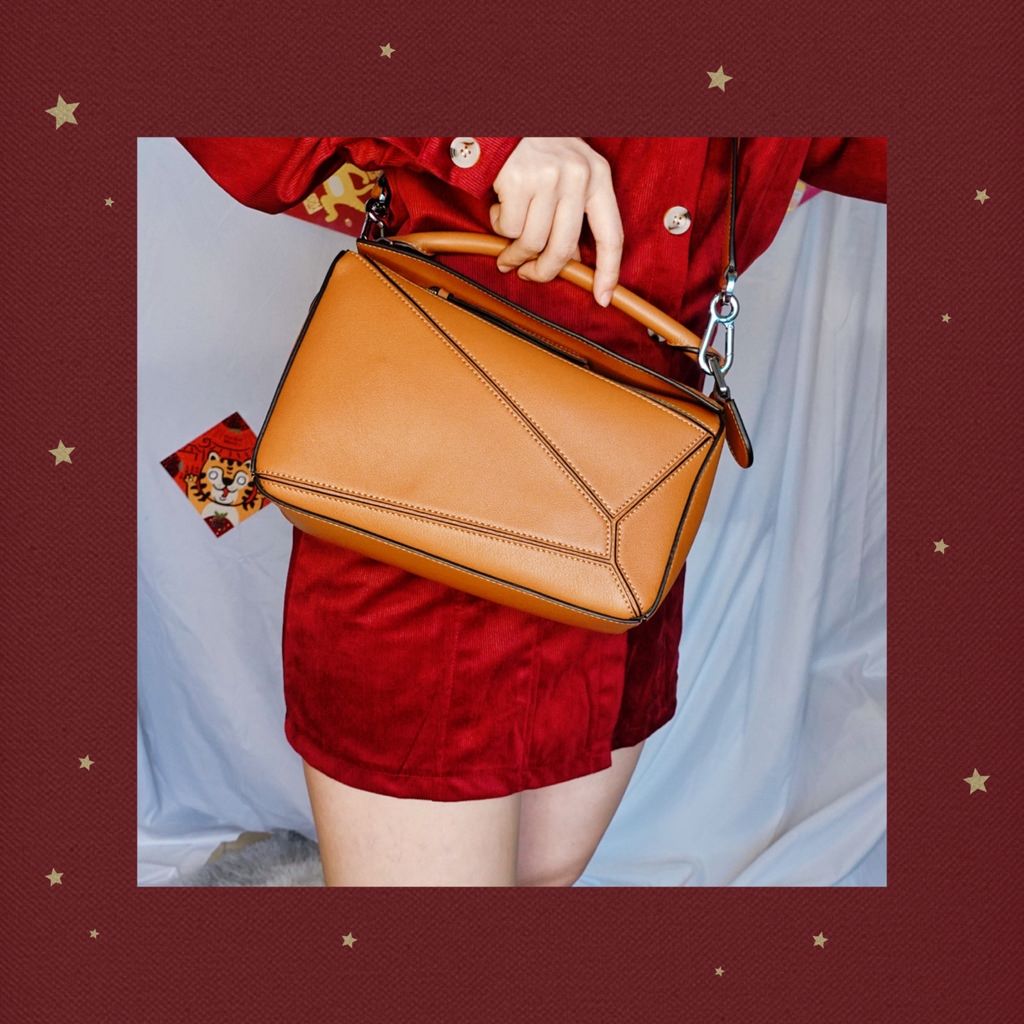 Loewe Puzzle 小號 焦糖棕.JPG