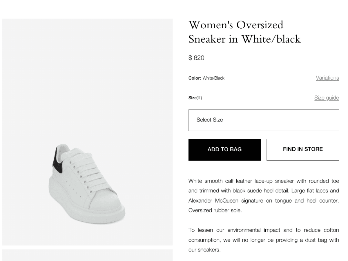 Alexander McQueen Oversized Sneaker