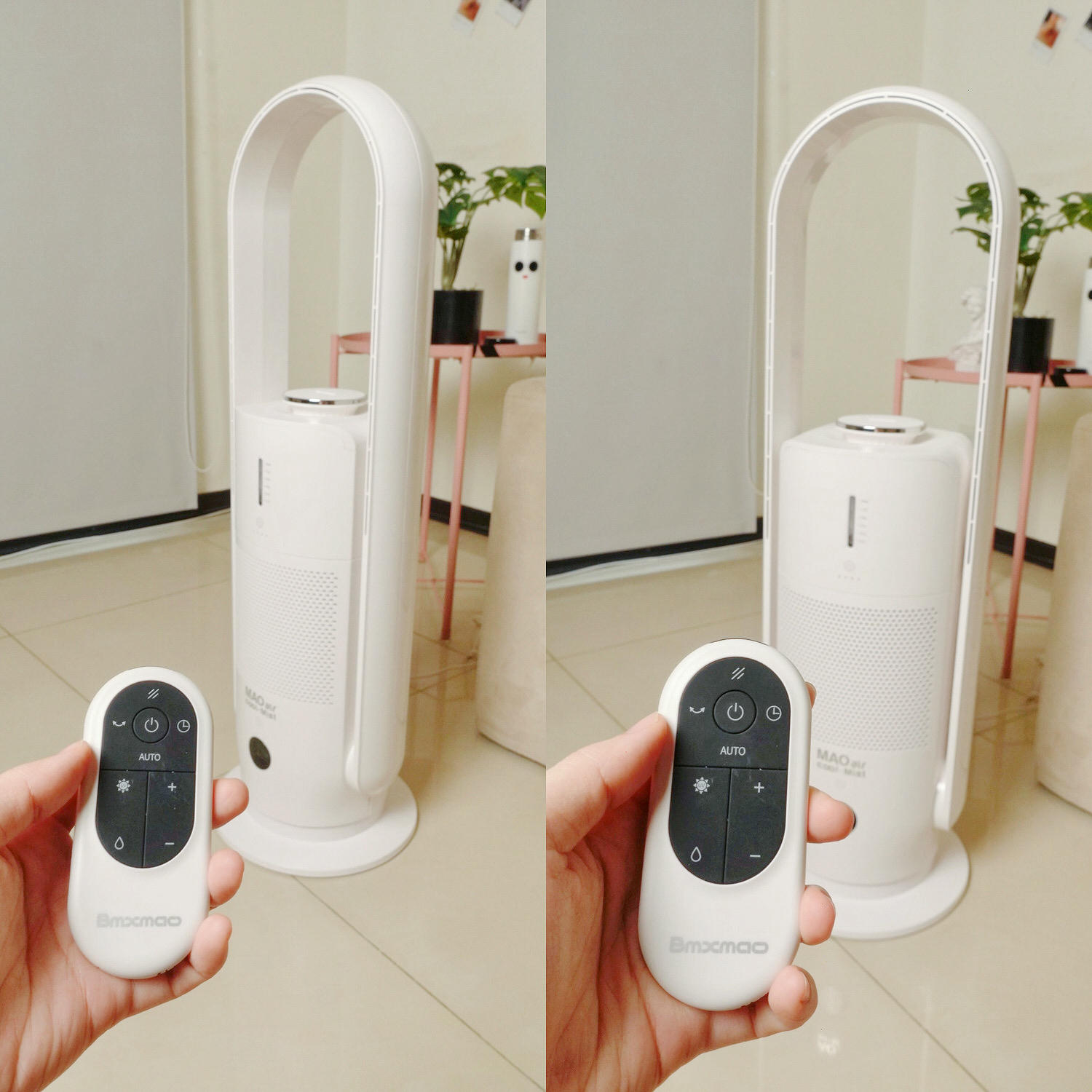 日系小家電開箱！Bmxmao MAO air cool-Mist 3in1空間除菌大師，霧化水氧機X無葉循環扇X空氣清淨三機合一，終於不用再洗電風扇了！