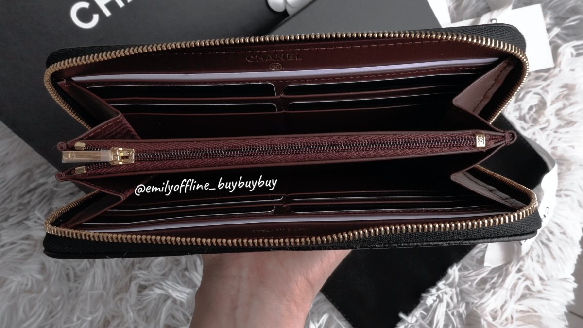 香奈兒開箱！Chanel 經典拉鍊長夾好香❤️2022荔枝牛金釦多少錢？哪裏買？如何保養？真假辨別？完整說明給你聽。