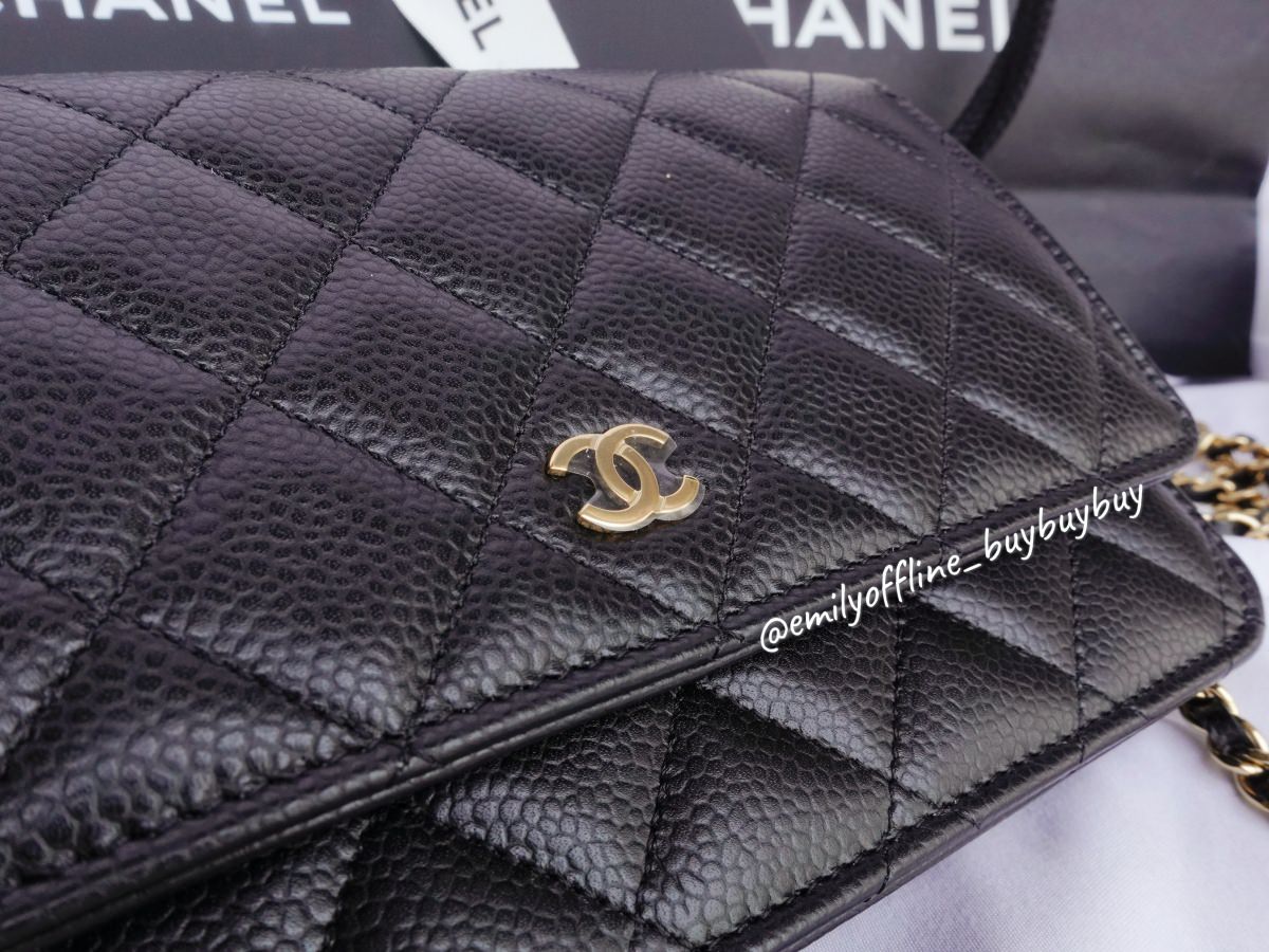 CHANEL經典WOC開箱！2022香奈兒鏈子長夾分享！台灣、英國、法國分別售價？最新防偽晶片是什麼？讓我來說給你聽～