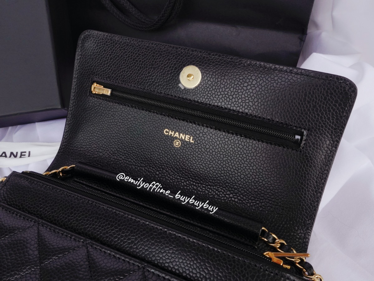 CHANEL經典WOC開箱！2022香奈兒鏈子長夾分享！台灣、英國、法國分別售價？最新防偽晶片是什麼？讓我來說給你聽～