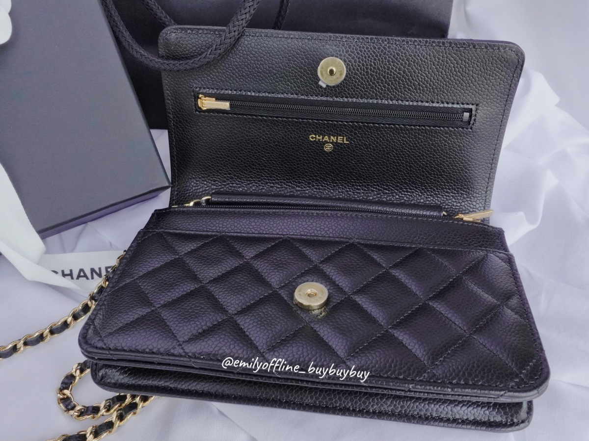 CHANEL經典WOC開箱！2022香奈兒鏈子長夾分享！台灣、英國、法國分別售價？最新防偽晶片是什麼？讓我來說給你聽～