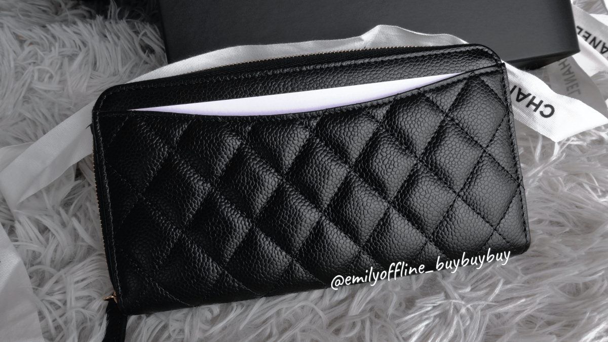 香奈兒開箱！Chanel 經典拉鍊長夾好香❤️2022荔枝牛金釦多少錢？哪裏買？如何保養？真假辨別？完整說明給你聽。