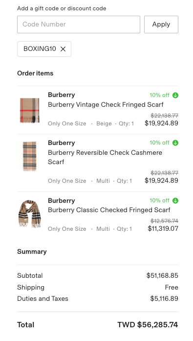 Burberry sale cettire