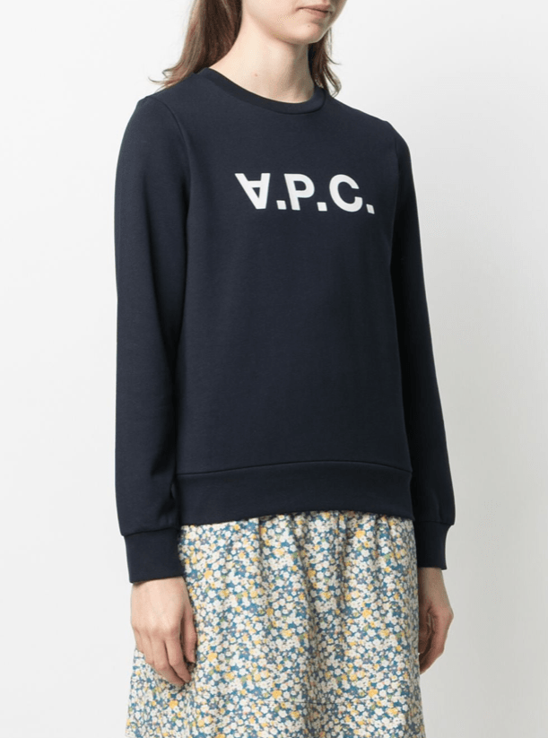 A.P.C. logo print sweatshirt 1