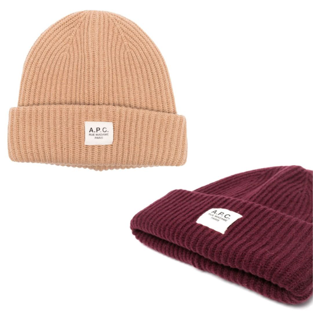 A.P.C. ribbed knit beanie