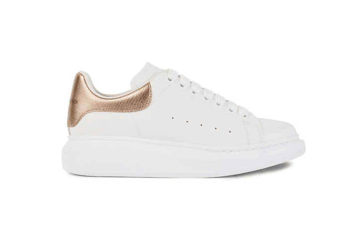 ALEXANDER MCQUEEN Oversized sneakers whiterose gold