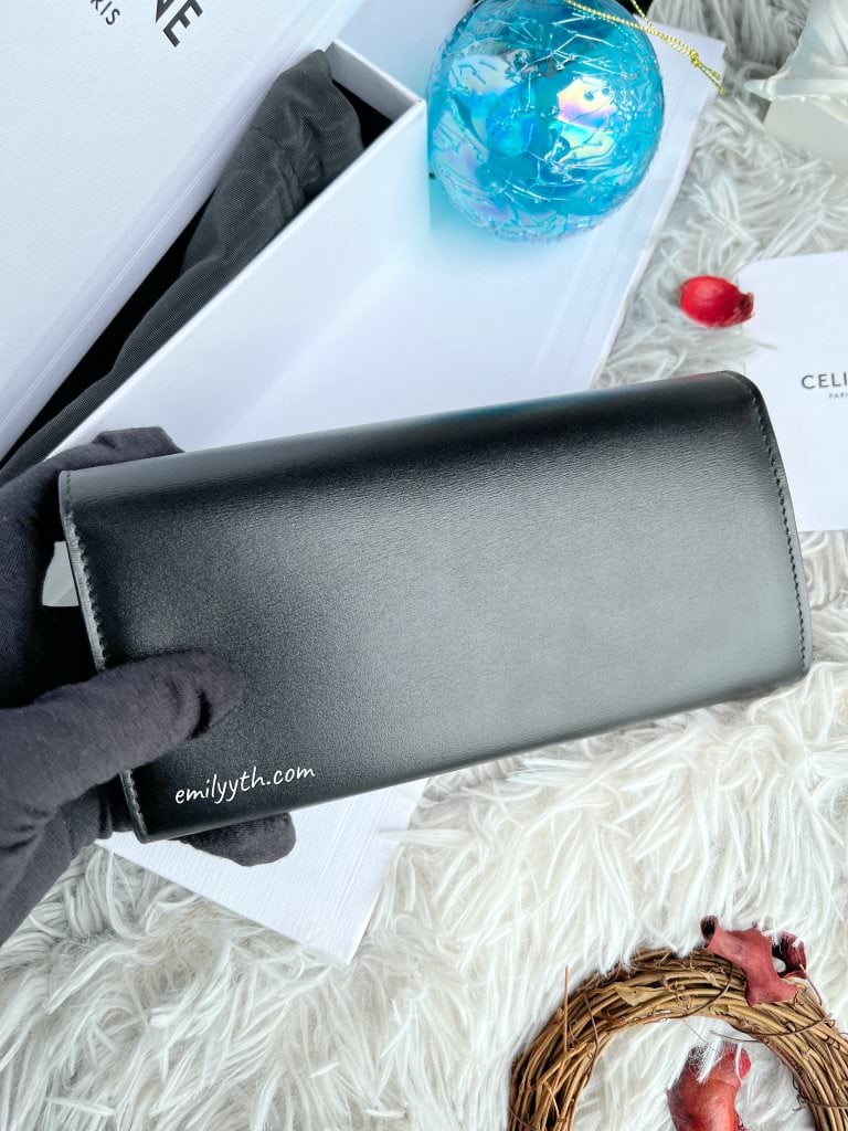 CELINE皮夾開箱！CELINE TRIOMPHE 凱旋門長夾，磨損釦頭竟是刻意設計？！英國買現省台幣8000（無退稅）！ – 厭室女郎Emily