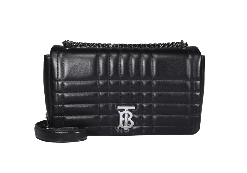 Burberry Lola Bag 開箱！一半皮革＋一半金屬鏈背帶，可斜跨＋手提＋腋下包（小號專櫃41折入手要確定餒）