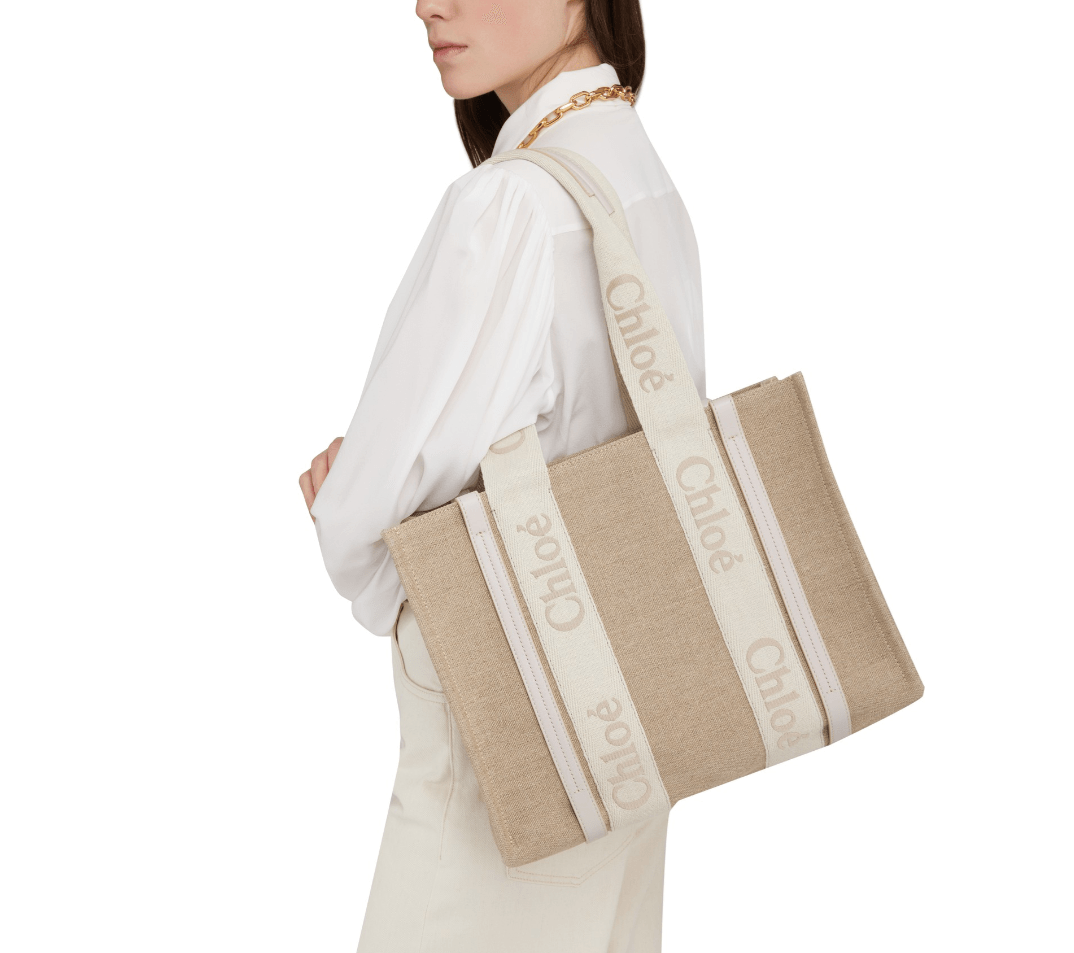 24S黑五比鬼扯還扯私促5折再8折！Chloe woody tote新款刺繡小號台幣17,000有找、Chloe woody 小籃子台幣13000有找