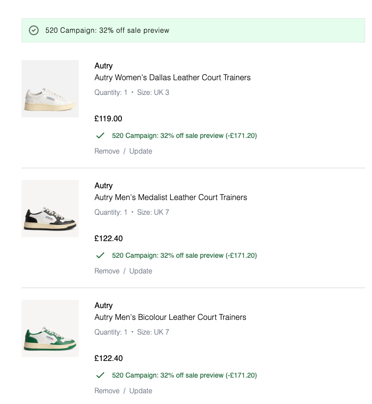 Lisa, Rosé 超多韓妞都有穿!Autry 球鞋閃促優惠折扣碼分享(英國電商 COGGLES 根本鞋控天堂)(持續更新) - 第13張圖 Lisa, Rosé 超多韓妞都有穿!Autry 球鞋閃促優惠折扣碼分享(英國電商 COGGLES 根本鞋控天堂)(持續更新)