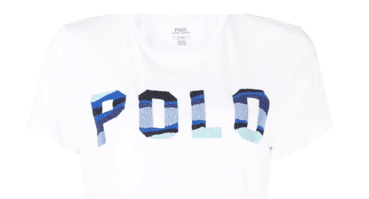 Polo Ralph Lauren logo print detail T shirt