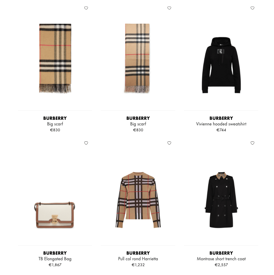 BURBERRY 折扣