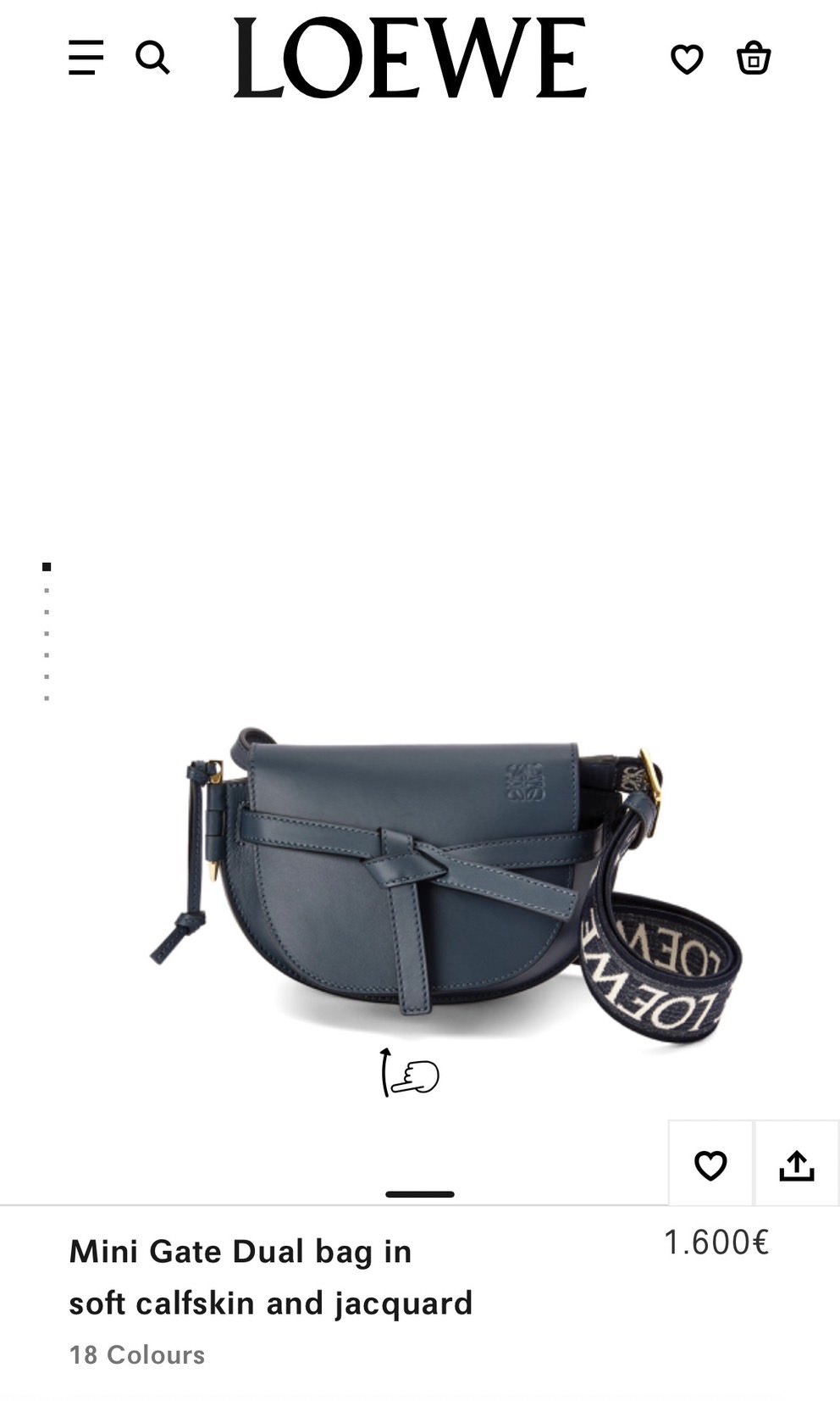 Loewe Gate Mini 歐洲買多少