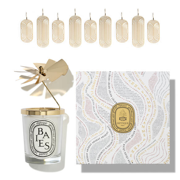 DIPTYQUE HOLIDAY LANTERN MIMOSA CANDLE SET