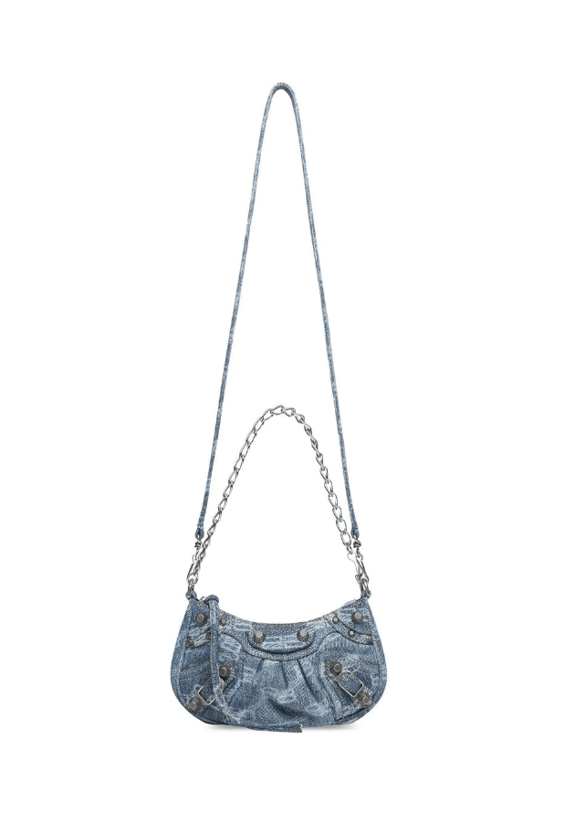 Balenciaga Le Cagole mini denim shoulder bag 鏈條肩背包