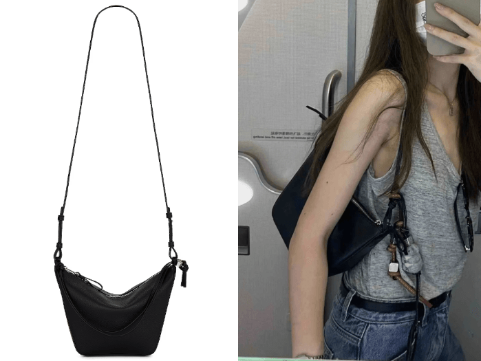 LOEWE Hammock Hobo Mini Bag 黑