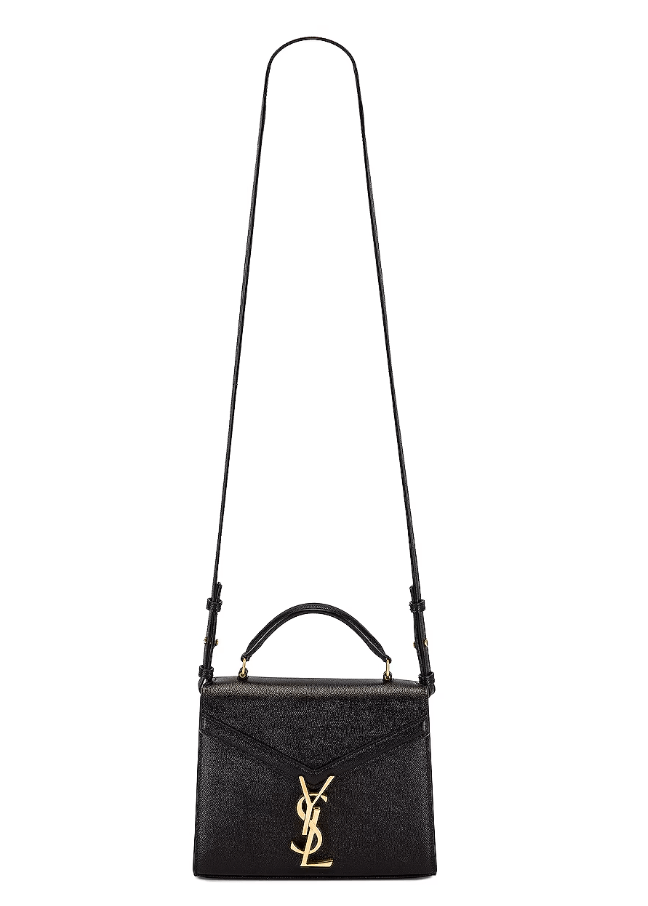 SAINT LAURENT Cassandra Shoulder Bag 迷你黑色