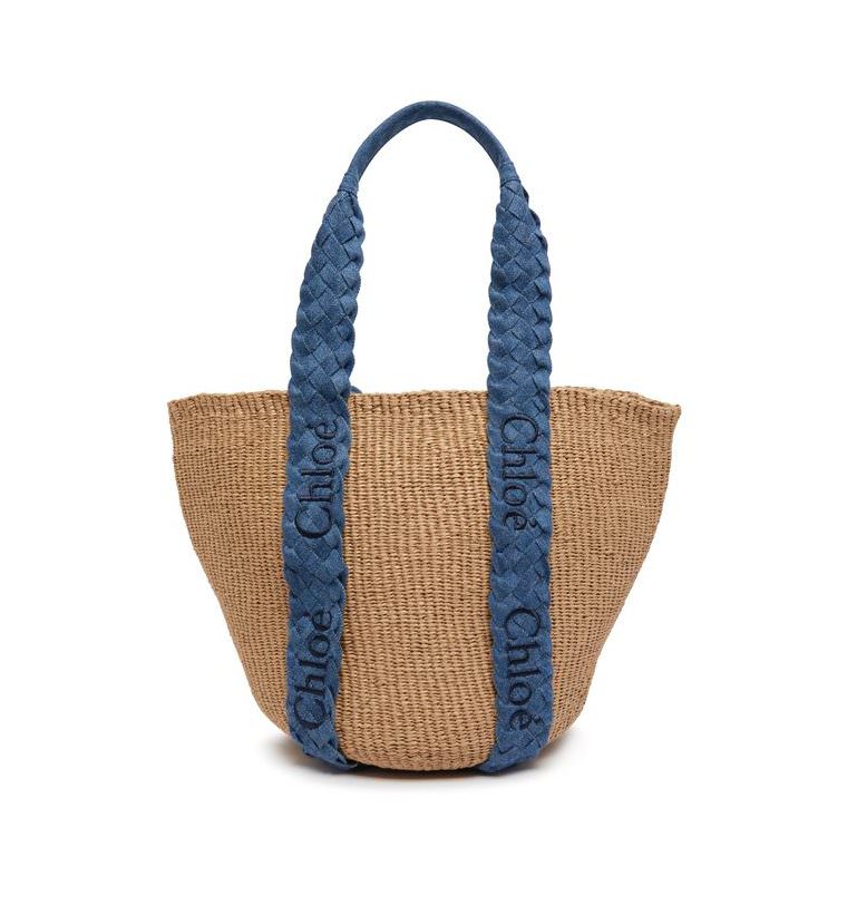 CHLOE Large Woody basket 丹寧新款