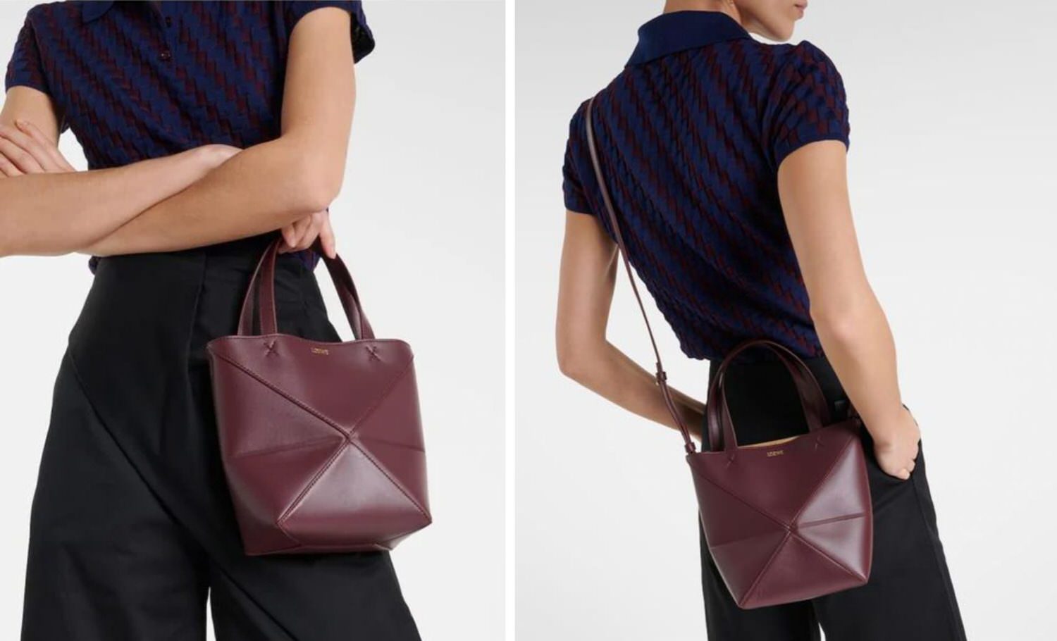 LOEWE Puzzle Fold Mini Tote Bag