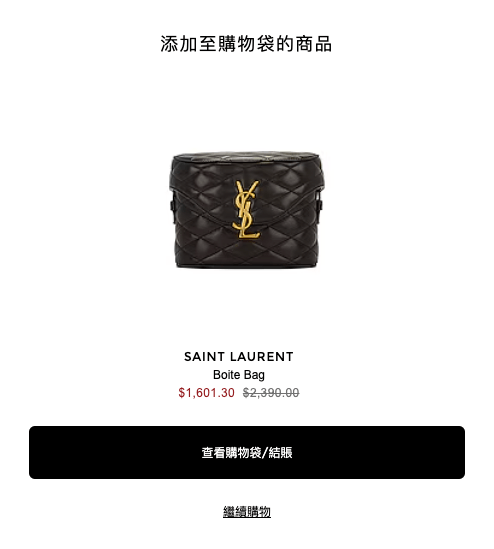 Saint Laurent Boite Bag，YSL 化妝盒包