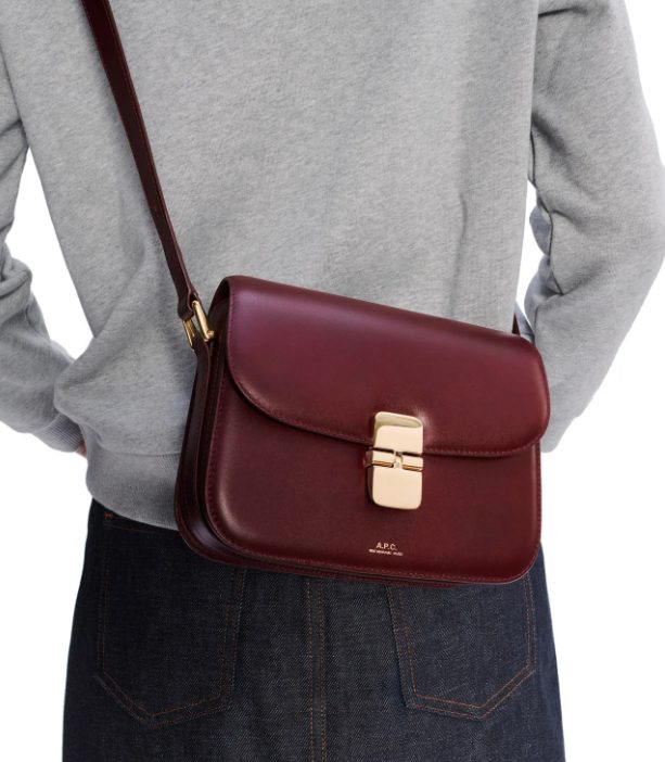 A.P.C. Grace small bag 酒紅