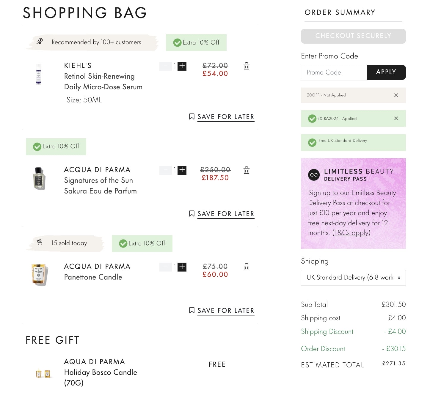 Space NK 黑五全場75折，一年只有一次