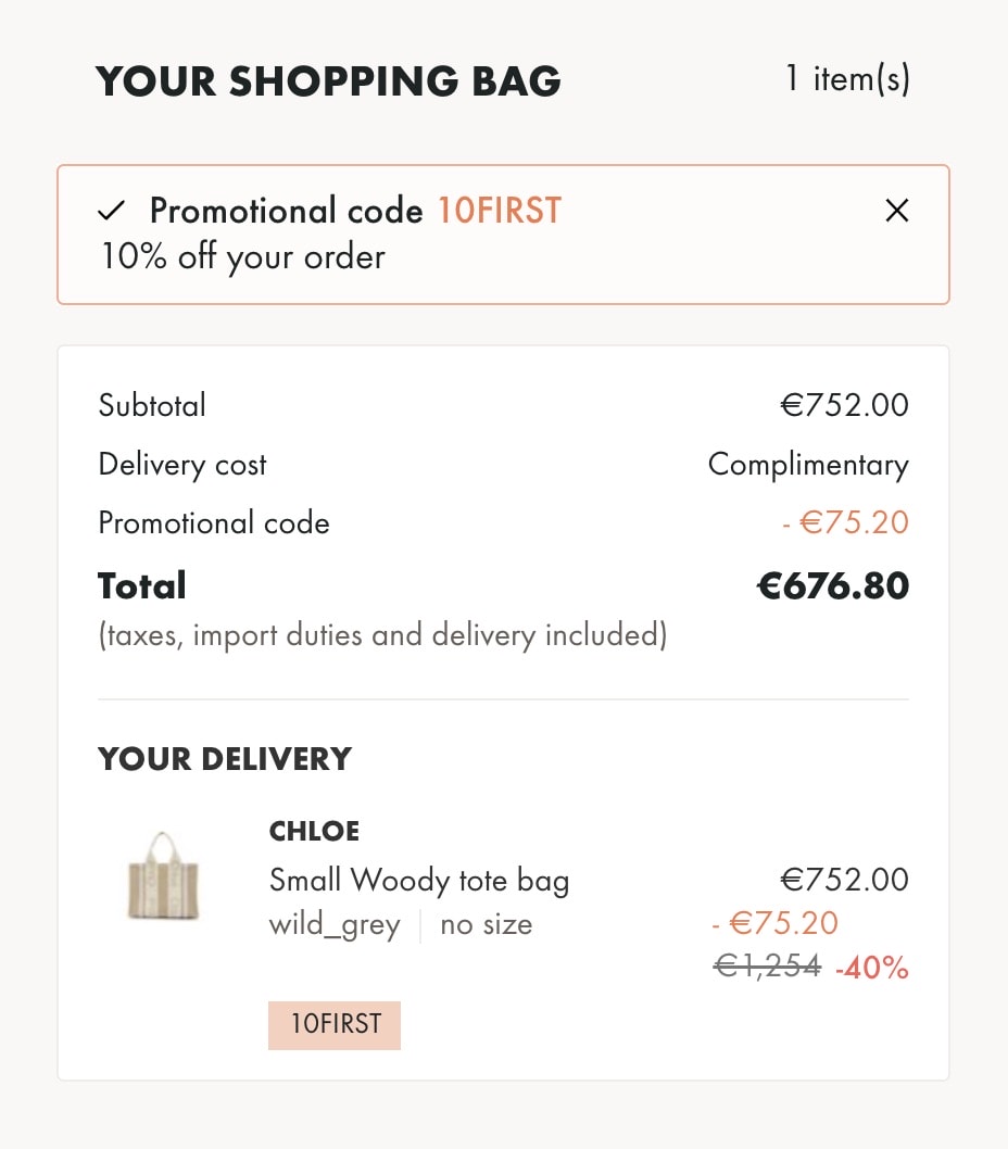 24S黑五比鬼扯還扯私促5折再8折！Chloe woody tote新款刺繡小號台幣17,000有找、Chloe woody 小籃子台幣13000有找