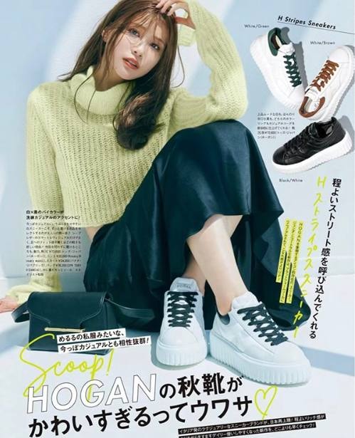 Hogan Cool Sneakers 許路兒同款開箱！Hogan Cool Sneakers v.s. Hogan H-Stripes 厚底鞋實穿超詳細比較！