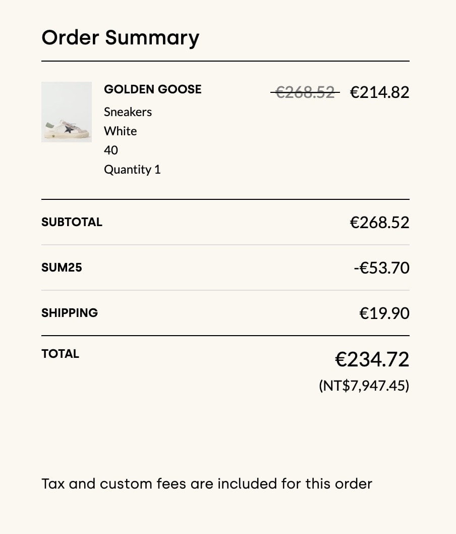 Golden Goose 髒髒鞋打折！含稅、免運，台幣八千內入手！