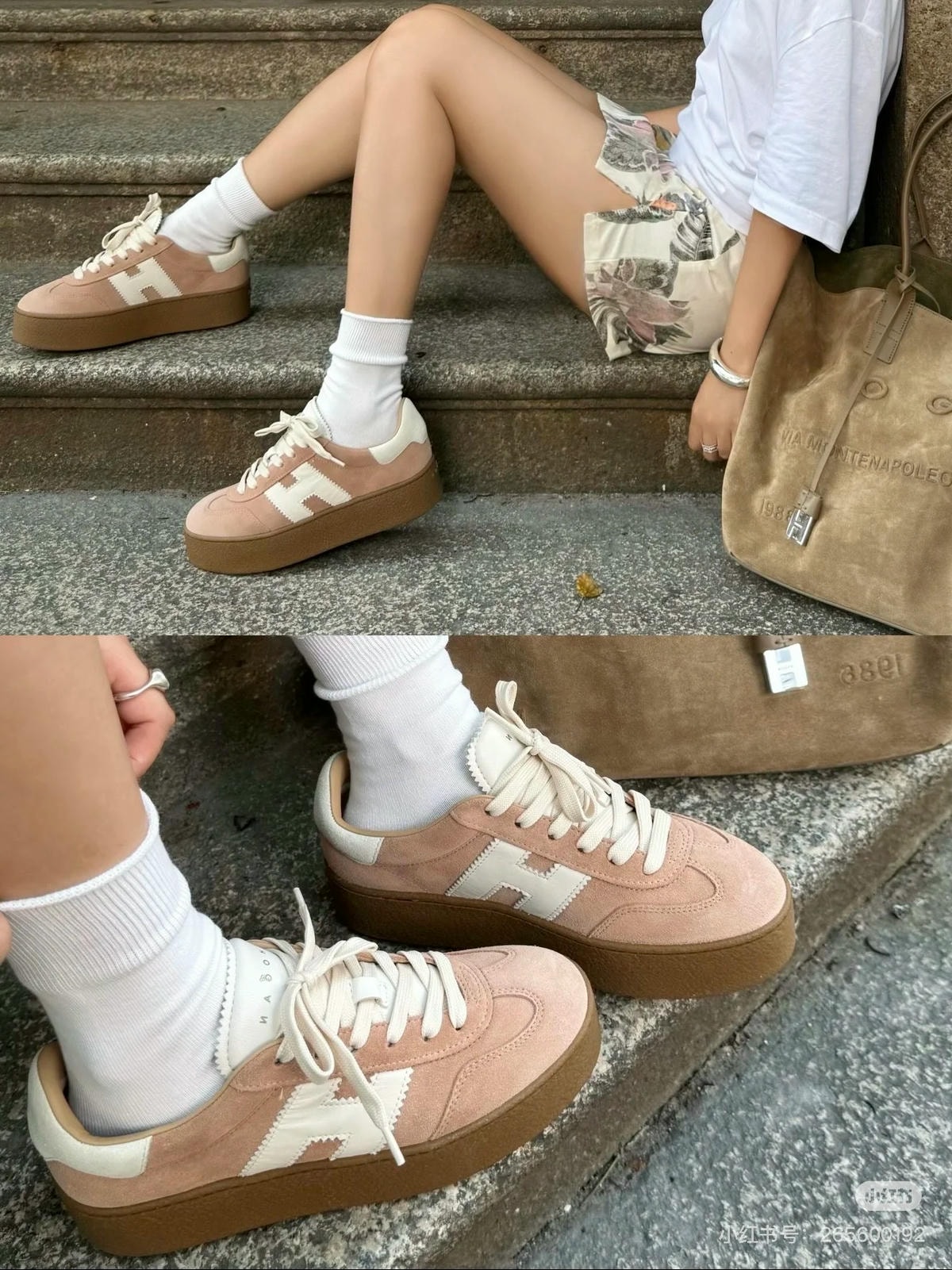 Hogan Cool Sneakers 許路兒同款開箱！Hogan Cool Sneakers v.s. Hogan H-Stripes 厚底鞋實穿超詳細比較！