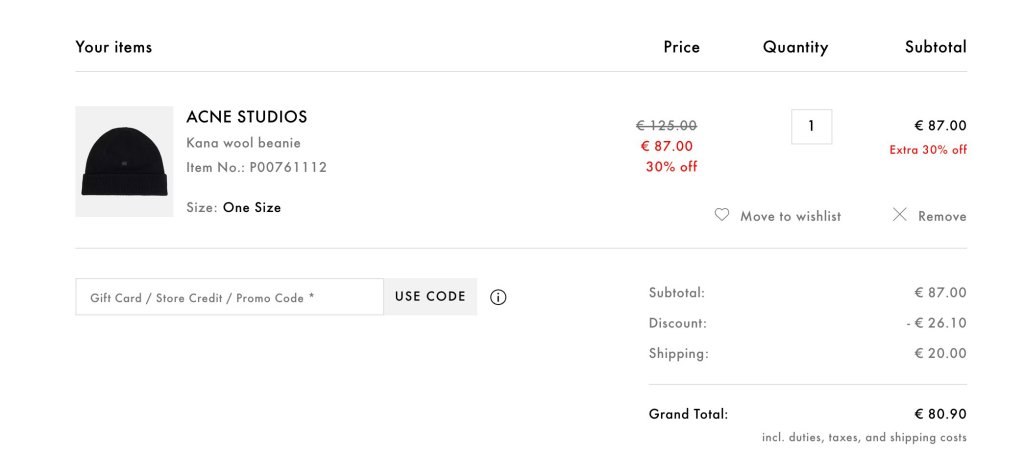 Mytheresa 限時折上7折